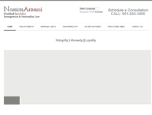 Tablet Screenshot of nassimarzani.com